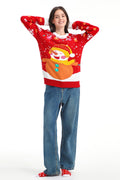 MGparty Women's Ugly Christmas Sweater Light Up Pullover Red Size M by Deal US
