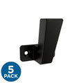 Franklin Brass Geometric Single Wall Hooks Matte Black 5-Pack by Deal US