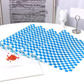 GotGala Oktoberfest Deli Sandwich Paper Blue White Checkered 100 Pcs by Deal US