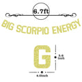 Zatain Big Scorpio Energy Banner Gold Horoscope Astrology Party Decor by Deal US