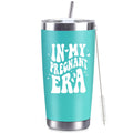 CUPLOOV Pregnant Blue Tumbler 20oz Insulated Cup with Lid & Straw by Deal US