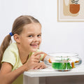 BESPORTBLE Transparent Desktop Aquarium Tank 9.52x9.52x3.93in 2800ml Plastic by Deal US