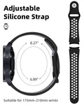 Pack No Gap Bands Compatible with Samsung Galaxy Watch 6 5 4 Band 44mm 40mm/Gala