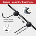 Garland Hanger Front Door Adjustable 32-39in Load 20lbs No Screws Drilling by Deal US