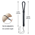 yuntop 5PCS Wrist lanyard, 7.8 inch Hand Wrist Strap Lanyard, Adjustable Nylon Wristlet Straps for Cell Phone, Camera, GoPro, PSP, USB Flash Drives, Flashlight (Black)