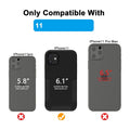 VOEAIN iPhone 11 Case 6.1" Hard PC+TPU Shockproof Black by Deal US
