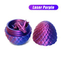 stepsin Easter Dragons 3D Printed Purple Crystal Dragon Egg Fidget Toy by Deal US