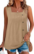 KISSMODA Women's Summer Floral Henley Top Royal Blue Size X-Large by Deal US