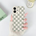 iPhone 16 Case - Cute Checkerboard Lattice Design with Vibrant Colors