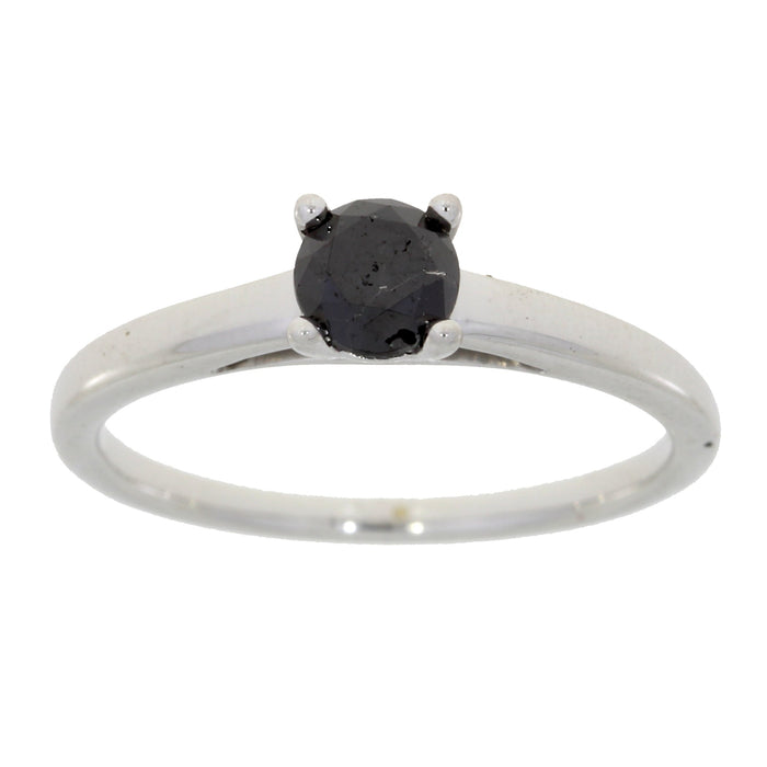 .50ct Black Diamond Eng Only Sterling Silver by Bids.com