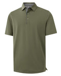 VEBOON Men's Short Sleeve Cotton Blend Polo Shirt Army Green Size XX-Large by Deal US