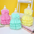 Wiz BBQT Chihuahua Yorkie Dog Dress Sleeveless Ruffles Bow Yellow Size L by Deal US