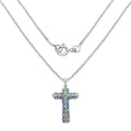 3.32 Carat Genuine Ethiopian Opal and Tanzanite .925 Sterling Silver Pendant by Bids.com