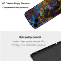 Compatible with iPhone 13 Case Sports Cool Funny Rugby Design Shockproof Soft Si