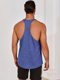 Runcati Mens Workout Stringer Tank Top Gym Muscle Athletic Blue Size XL by Deal US