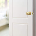 Design House Cambridge 2-Way Latch Passage Door Knob Polished Brass by Deal US