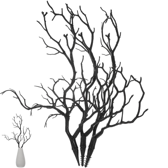MAGICLULU Artificial Coral Branch for Headdress Black 36x17cm by Deal US