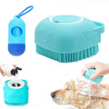 Pets Bath Brush | Scrubber for Bath | Dog Shampoo Brush | Dog Washing/Shower Brush, Suitable for Short/Long Haired Dogs,bathing dog brush (Blue)