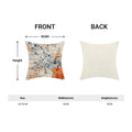 Yxuiyal Fall Pillow Covers 18x18 Set of 2 Blue Orange Pumpkin Leaves by Deal US