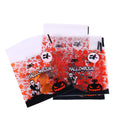 LUKYPORT Halloween Treat Bags 4x4in Self Adhesive Cellophane 100 PCS Orange by Deal US