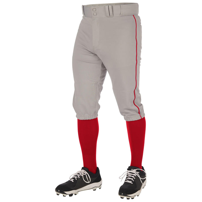 Champro Triple Crown 2.0 Baseball Knickers with Braid Grey Scarlet Size XL by Deal US
