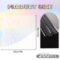 Nitelemn Transparent Cellophane Wrap 9x9in 200 Sheets White Polka Dot by Deal US