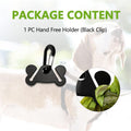 Dog Poop Bag Holder Dogs Waste Bag Carrier Pet Poop Bags Holders for Doggie Waste Bags Dispensers, Clip Carrier for Leash Small Doggy Puppy Hand Free Walking Accessory Attachment, Black