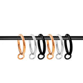 40 Pack Shower Curtain Rings Rust Proof Metal Decorative Hooks for Bathroom by Deal US
