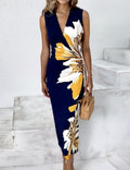 HVT Women's 2025 Summer Halter Neck Floral Print Maxi Dress XXL by Deal US