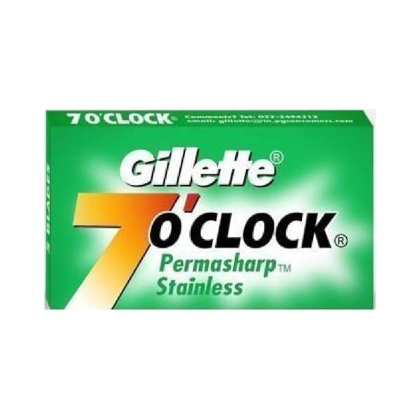 Gillette 7 O'clock Super Stainless Double Edge Razor Blades - 20x5 Pack by Pasteur Pharmacy