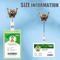 Generic Funny Raccoon Retractable Acrylic Alligator Badge Reel Clip by Deal US