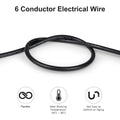 LEDLampsWorld 20 Gauge 7 Conductor Electrical Wire 32.8FT PVC Thermostat Wire by Deal US