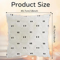 yaenoei Halloween Ghost Pillow Covers 18x18 Beige Set of 2 by Deal US
