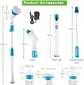 Electric Spin Scrubber Cordless Scrubber Brush with Long Handle by DailySale