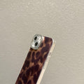 iPhone XR Case, Cute Aesthetic Chic Amber Brown Print Leopard, Slim Durable