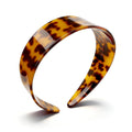 ÉCLAT Tortoise Shell Headbands for Women, Wide Leopard Headbands with Teeth for