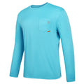 SG Edge Men's Rash Guard UPF 50+ Moisture Wicking Long Sleeve Sea Blue Size S by Deal US