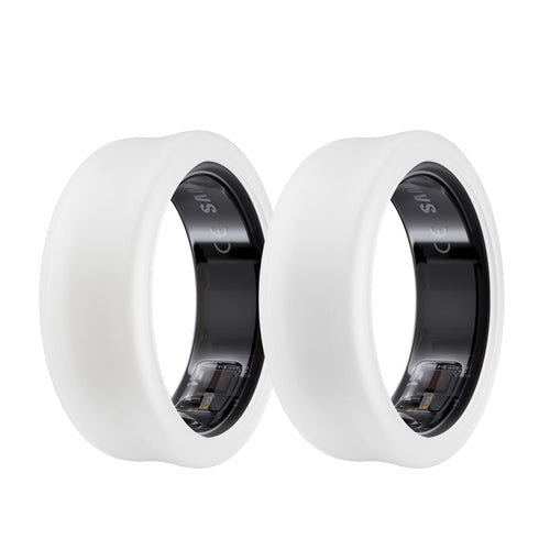 Silicone Smart Ring Cover 2-Pack – Fits Samsung Galaxy Ring, Oura Ring Gen 4/3, RingConn, Ultrahuman Air | Transparent Sleeve