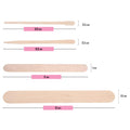 Mibly 500 Pcs Wooden Wax Sticks Assorted Applicator Spatulas for Body Face Legs by Deal US