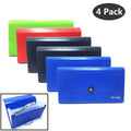 Pack of 4 Expandable File Folder Assorted Color by Vanessa Jane