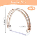 4 Pairs High Heels Shoe Straps Elastic Holding Heels Ankle Belt Band Detachable