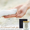 DFQ Freesia Scented Pet Memorial Candle Sympathy Gift for Dog Lovers by Deal US
