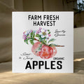 ENGVZ Apple Decor Wooden Box Sign Rustic Farmhouse Kitchen Bathroom 1x4x6in by Deal US