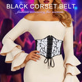 Asooll Punk Black Leather Corset Belt Lace Up Sequin Waist Belt Size S by Deal US
