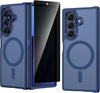 Magnetic Case for Samsung Galaxy Z Fold 7 with Built-in Screen Protector Blue