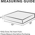 Easy-Going Waterproof Patio Outdoor Cushion Covers Replacement 22x20x4 inch 2 Pa by Vanessa Jane