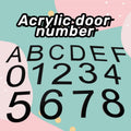 GLDonee 8.5" Acrylic Self-Adhesive House Number 3 Black Modern Address by Deal US