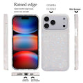 17 Pro Case 6.3 Inch,Sparkle Opal Glitter Translucent Clear Soft Tpu Slim Fit Pr