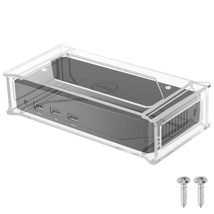 CaSZLUTION Docking Station Mount Clear for Dell D3100 Dock Holder by Deal US