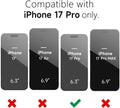 Iphone 17 Pro Case Clear Magnetic Magsafe, Cute Thin Slim Transparent Anti-Yello